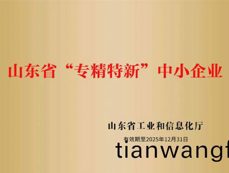 點(diǎn)擊(ji)査看詳(xiang)細(xì)(xi)信息(xi)<br>標(biāo)題(ti)：山東(dong)省(sheng)“專(zhuan)精特新”中小(xiao)企業(yè)(ye) 閲(yue)讀次(ci)數(shù)：3078